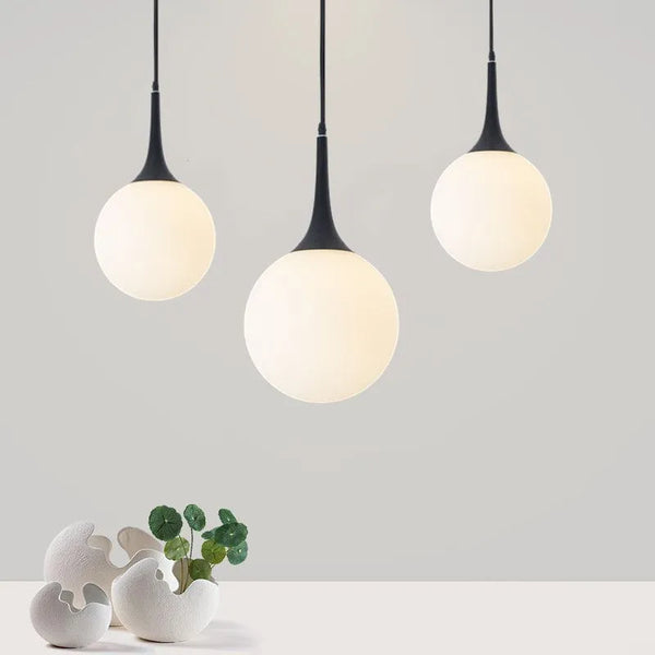 Modern Simplicity Hanging Glope Glass Pendant Light