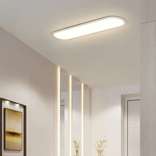 Minimalist Thin Oval Flush Mount Ceiling Lights