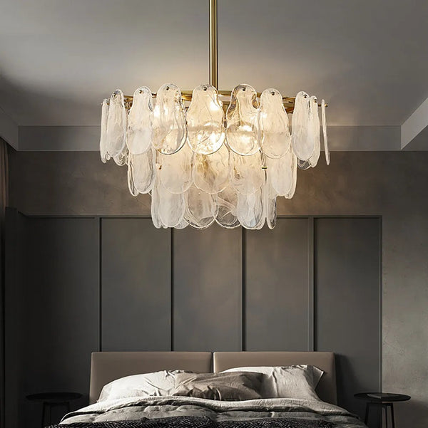 Tiered Cloud Glass Chandelier