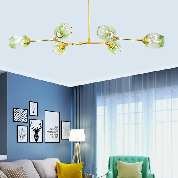 Nordic Modern Glass Light Bulb Cluster Pendant