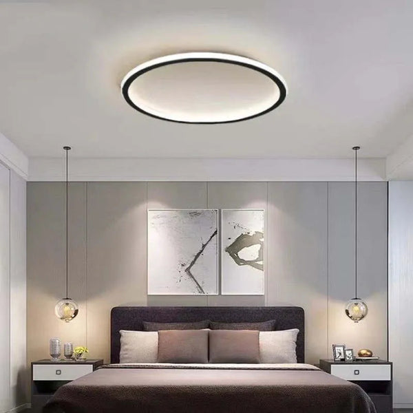 Contemporary LED Round Hollow Flush Ceiling Light