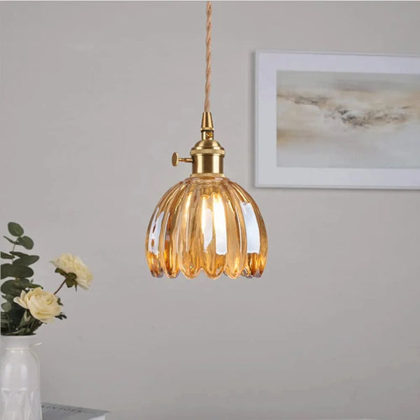 Retro LED  Living Room Glas Pendant Light