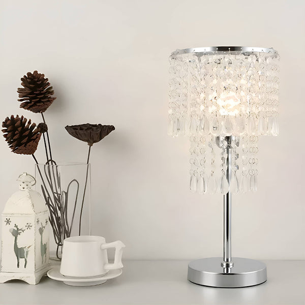 Bedside Crystal Table Lamp